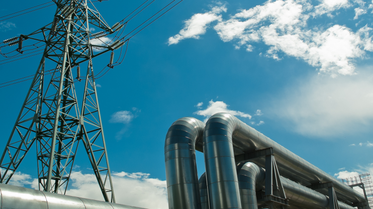power line and pipeline