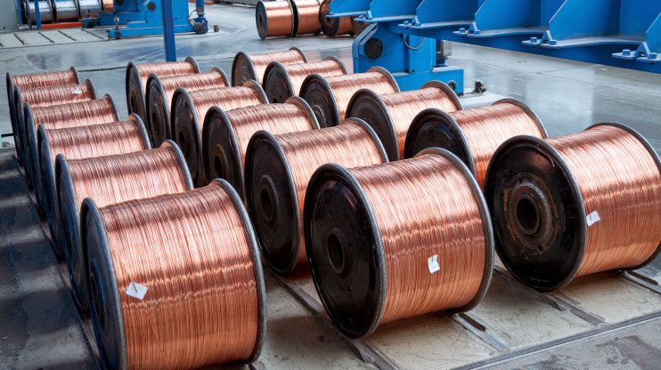copper wire spools