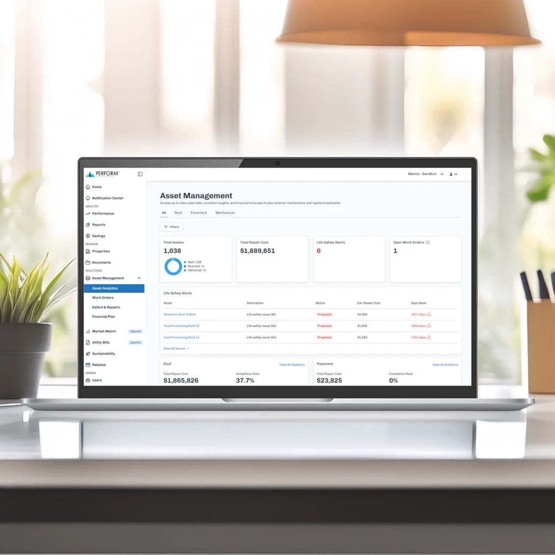 Facility asset data management.