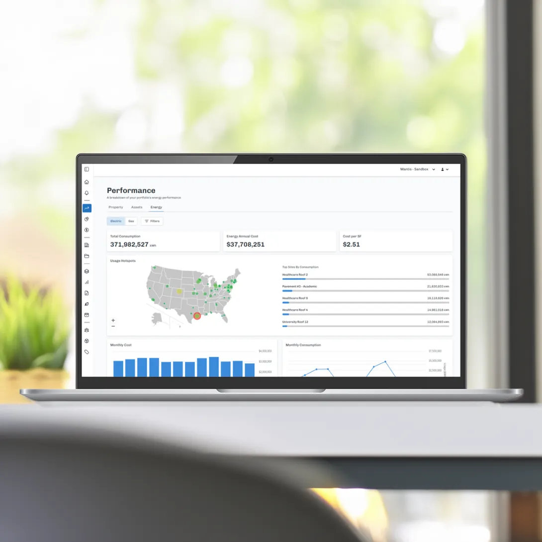 Get energy usage insights in Perform
